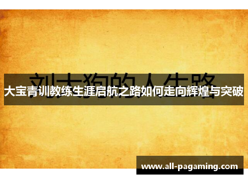 大宝青训教练生涯启航之路如何走向辉煌与突破 大宝青训教练生涯启航之路如何走向辉煌与突破