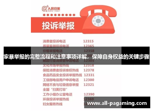 家暴举报的完整流程和注意事项详解,保障自身权益的关键步骤 家暴举报的完整流程和注意事项详解,保障自身权益的关键步骤