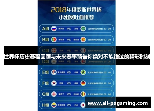 世界杯历史赛程回顾与未来赛事预告你绝对不能错过的精彩时刻